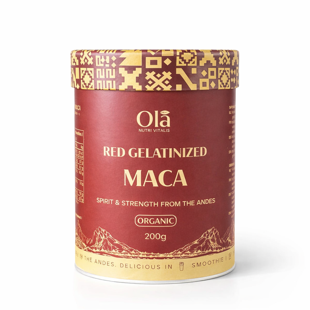 Biologisch Rode Gelatiniseerde Maca