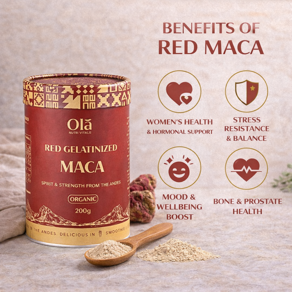 Biologisch Rode Gelatiniseerde Maca