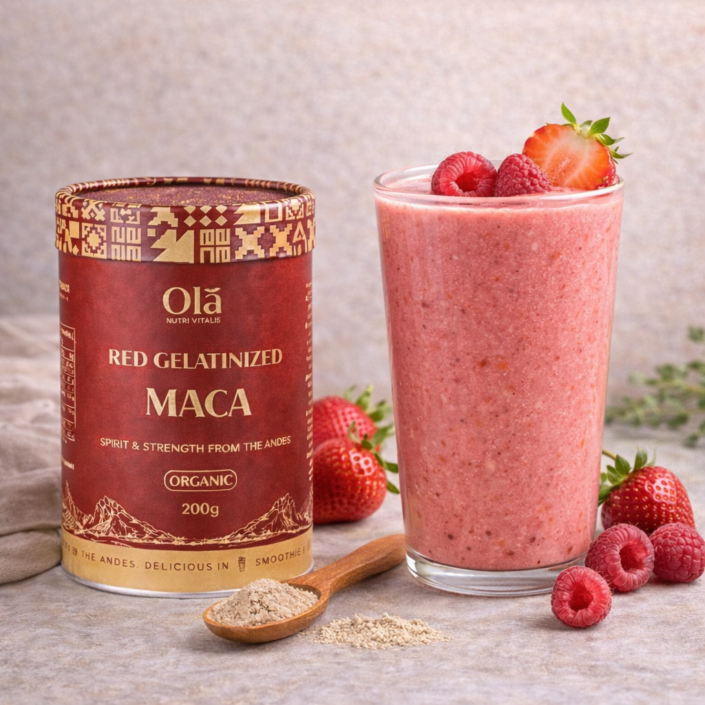 Biologisch Rode Gelatiniseerde Maca